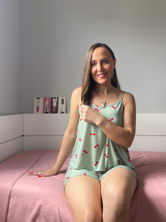 pijama feminino de suede estampas sortidas pijama feminino de suede estampas sortidas